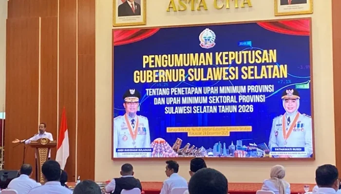 Gubernur Andi Sudirman Resmi Tetapkan UMP Sulsel 2026 Rp3,9 Juta