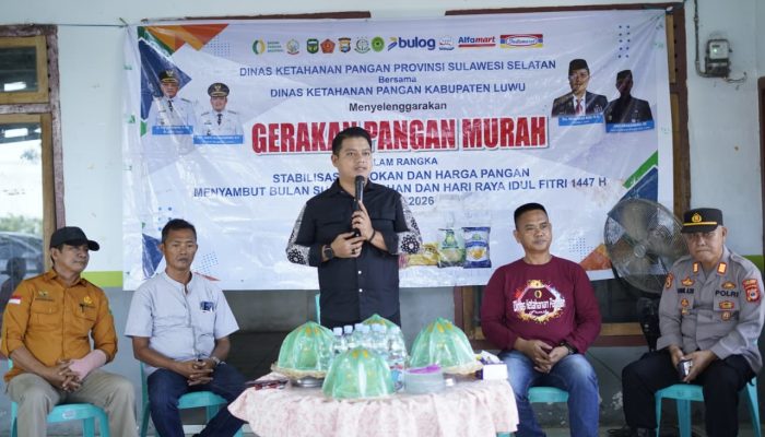 Wabup Luwu Resmikan Program Pangan Terjangkau di Walenrang Sambut Ramadan 2026