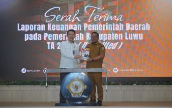 Pemkab Luwu Serahkan LKPD Unaudited 2025 kepada BPK RI Sulsel