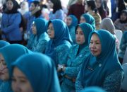 TP PKK Luwu Ikut Sukseskan Rekor MURI Gerakan Minum MMS se-Sulsel