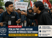 Pokja PWI Luwu Kecam Dugaan Intimidasi Wartawan, Desak Polres Palopo Bertindak