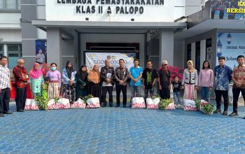 Lapas Palopo Hadirkan Pemasyarakatan Humanis lewat Penyaluran Bantuan Sembako