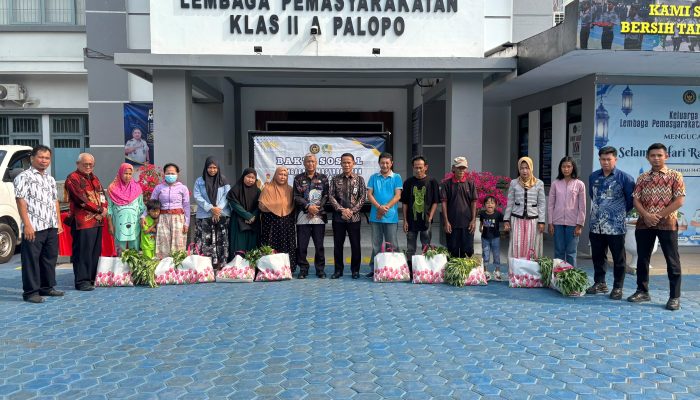Lapas Palopo Hadirkan Pemasyarakatan Humanis lewat Penyaluran Bantuan Sembako